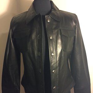 Vakko Soft Leather Jean-style Jacket